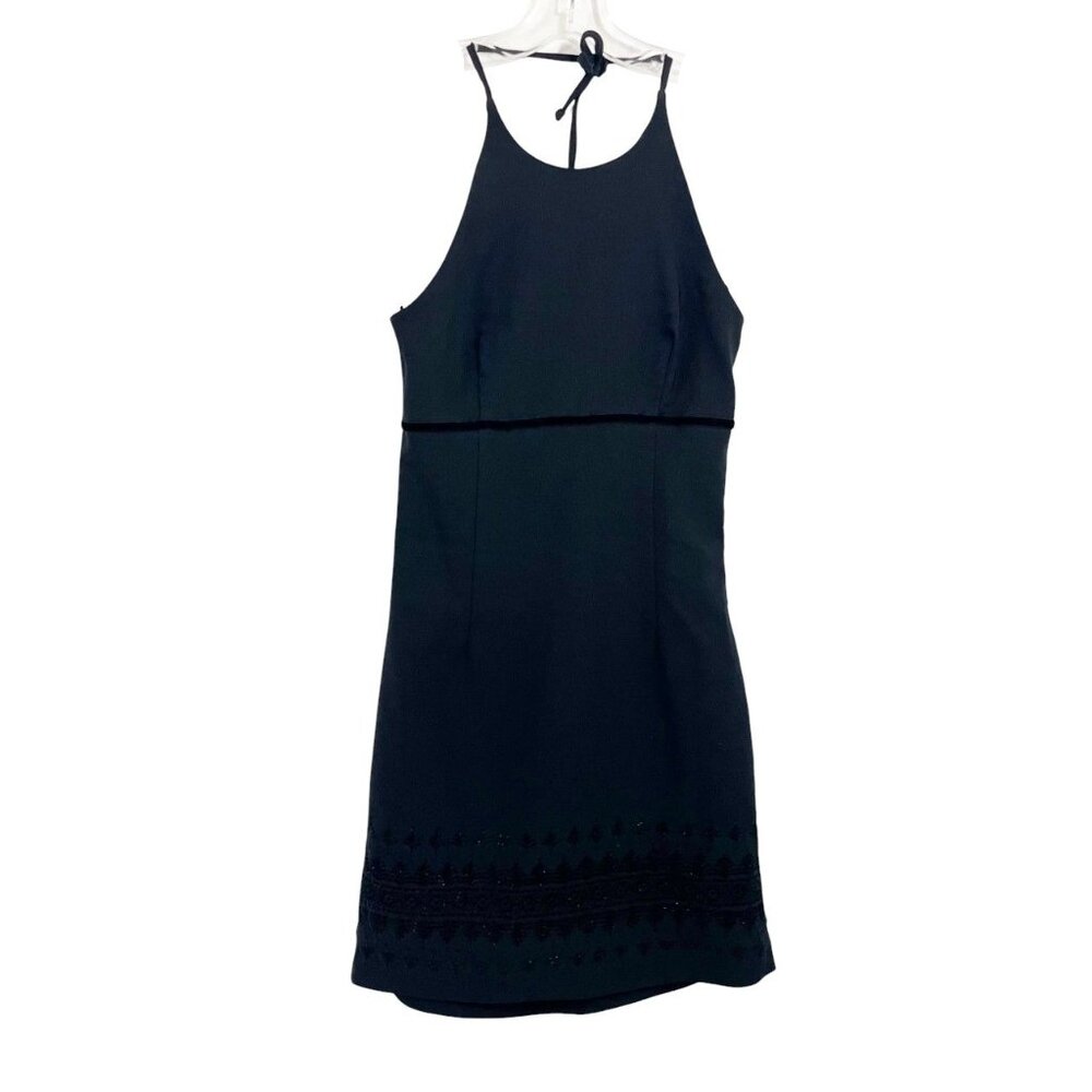 Vintage Rampage Y2K Black Halter Sheath Dress Whimsigoth - Size‎ Petite